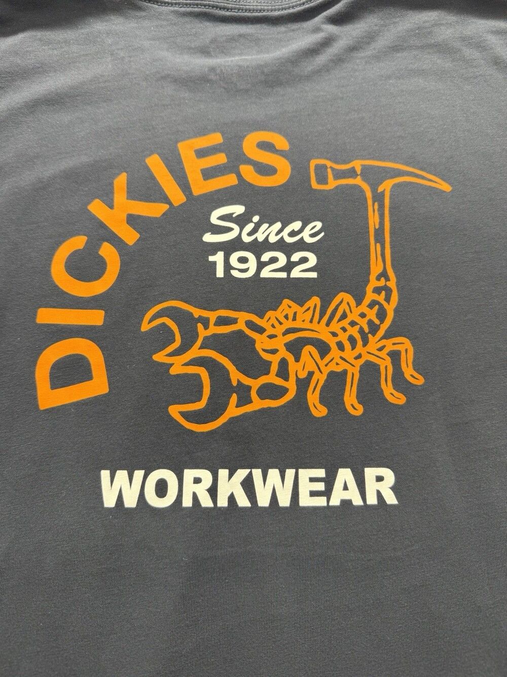 Dickies Men's short Sleeve workwear  Heavyweight Crew Neck T-Shirt Navy, Size XL
